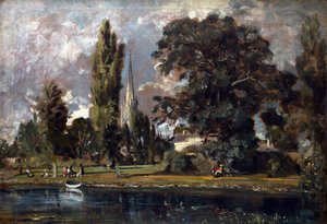 Catedral de Salisbury y Leadenhall desde el río Avon de John Constable