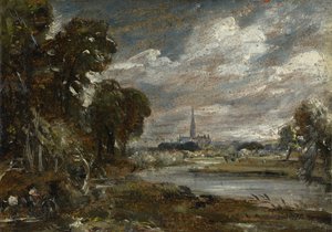Catedral de Salisbury desde el Río Nadder