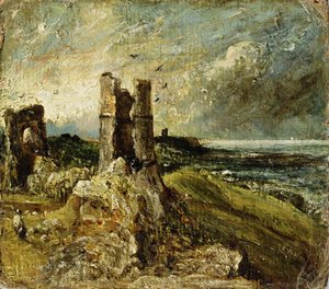 Boceto del Castillo de Hadleigh (recto)