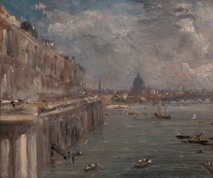 Terraza de Somerset House desde el puente de Waterloo de John Constable