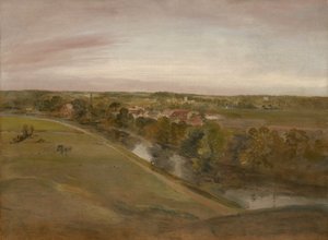 Stratford Saint Mary desde los Coombs, c.1800 de John Constable