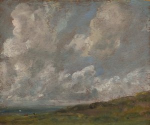 Estudio de nubes sobre un paisaje, c.1821-22 de John Constable