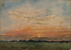 Atardecer, 1796-1837 de John Constable