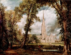 La catedral de Salisbury vista desde los jardines del obispado de John Constable