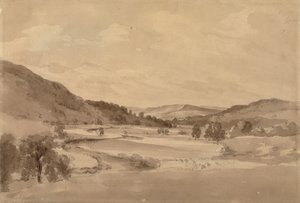 El valle de Derwent con Chatsworth en la distancia de John Constable