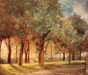 El paseo de los jueces, Hampstead, c. 1820