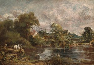 El Caballo Blanco, 1818-1819 de John Constable