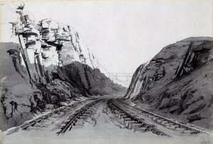 Corte de Blisworth, Northamptonshire, septiembre de 1838 de John Cooke Bourne