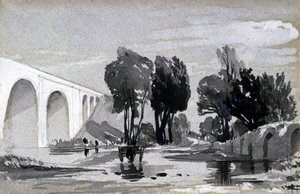 Viaducto de Blythe, Hampton-in-Arden, c.1838 de John Cooke Bourne