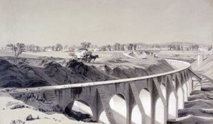 Muro de contención, estación de Camden Town, 14 de octubre de 1836 de John Cooke Bourne