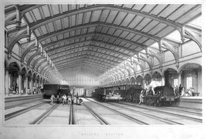Estación de Bristol, 1846 de John Cooke Bourne