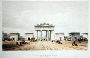 Pórtico de entrada, Estación Euston Grove, de 
