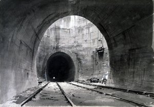 Gran pozo de ventilación, túnel de Kilsby, Northamptonshire, 1837-38 de John Cooke Bourne