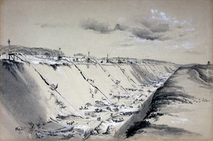 Carriles de caballos en el corte de Tring, Hertfordshire, 19 de junio de 1837 de John Cooke Bourne