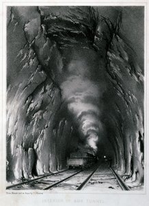 Interior del túnel de Box, 1846 de John Cooke Bourne
