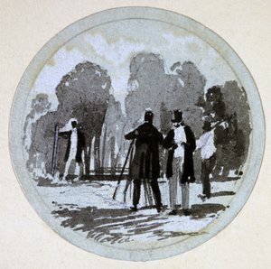 Nivelación, Ferrocarril de Londres y Birmingham, c.1838 de John Cooke Bourne