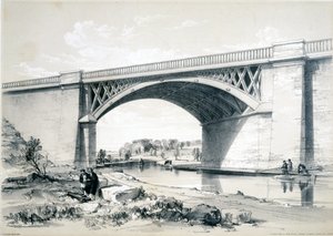 Puente Nash Mill, cerca de Kings Langley, Hertfordshire, 1839 de John Cooke Bourne