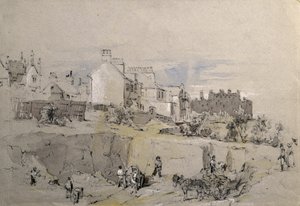 Park Street, Camden Town, c.1836-39 (dibujo a lápiz) de John Cooke Bourne