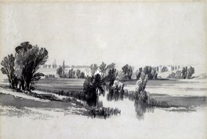Río Sowe, cerca de Coventry, mayo de 1839 de John Cooke Bourne