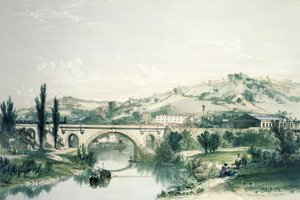 Puente y estación de St. James, Bath de John Cooke Bourne