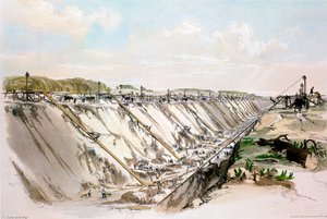 Corte de Tring, Ferrocarril de Londres y Birmingham, 17 de junio de 1837 de John Cooke Bourne
