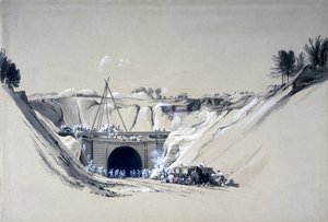 Túnel de Watford, Hertfordshire, 6 de Junio de 1837 de John Cooke Bourne