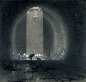 Pozo de trabajo, túnel de Kilsby, Northamptonshire, 8 de julio de 1837 de John Cooke Bourne