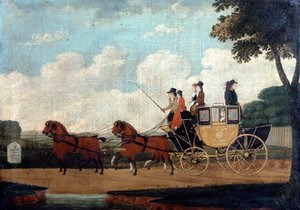 El coche de correo real, Chelmsford a Londres, 1799