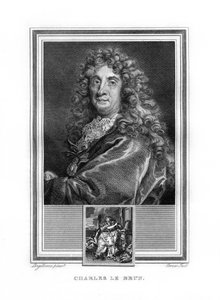 Charles le Brun, pintor de la era barroca francesa, 1825