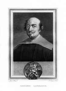 Giovanni Lanfranco, pintor de la era barroca italiana, 1825 de John Corner