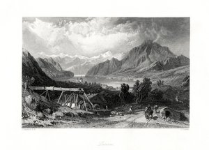 Lucerna, Suiza Central, siglo XIX de John Cousen