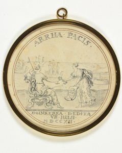 Diseño para una medalla sobre la rendición de Dunkerque