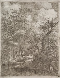 Detrás de los molinos, c. 1812-1813 de John Crome