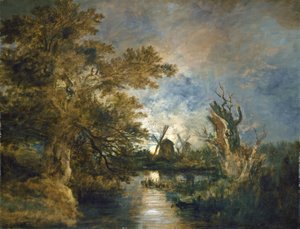 Luz de luna en el Yare de John Crome