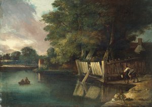 Watering Place, Heigham (óleo sobre lienzo) de John Crome