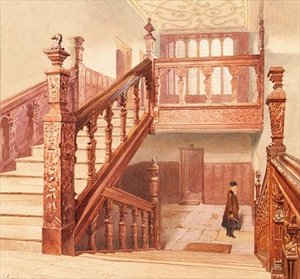 Charterhouse: la Gran Escalera, mayo 1885 de John Crowther