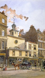 Iglesia de St Ethelburga-the-Virgin dentro de Bishopsgate, Ciudad de Londres, 1880 de John Crowther