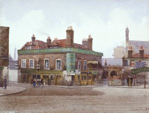 Taberna Green Gate en la intersección de City Road y Bath Street, Londres, c. 1880 de John Crowther