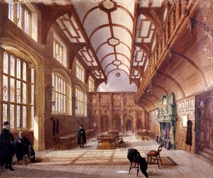 Interior de Charterhouse, Londres, 1885 de John Crowther
