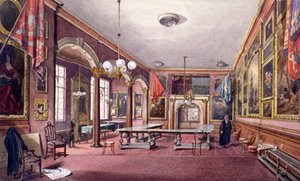 Interior del Salón de los Pintores y Tinteadores, Londres de John Crowther