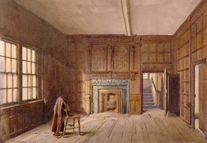Vista interior de la habitación de Sir John Spencer en Canonbury House, Islington, Londres, 1887 de John Crowther