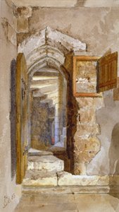 Vista interior de la Torre de la Sal dentro de la Torre de Londres, 1883
