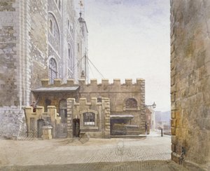 Oficina de Artillería en la base de la Torre Blanca, Torre de Londres, Stepney, Londres, 1883 de John Crowther