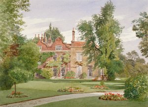 Vista lateral de Raleigh House, Brixton Hill, Lambeth, Londres, 1887 de John Crowther