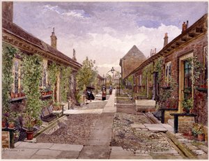 Asilos de Skinners, Mile End Road, Stepney, Londres, 1883 de John Crowther