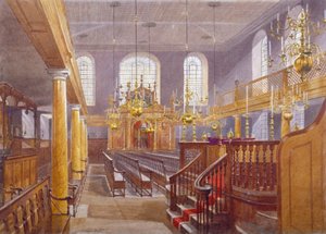 Sinagoga, Bevis Marks, Ciudad de Londres, 1884 de John Crowther