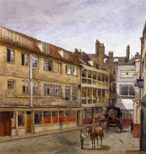 The George Inn, Borough High Street, Southwark, Londres, 1880 de John Crowther