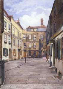 Vista del Tribunal de Johnson, Fleet Street, Londres, 1881 de John Crowther