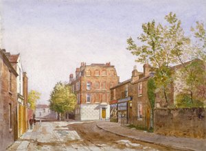 Vista de la Casa Mawson, Chiswick Lane, Chiswick, Londres, 1882 de John Crowther