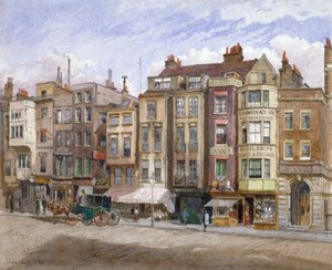 Vista de locales comerciales en el Strand, Westminster, Londres, 1881 de John Crowther